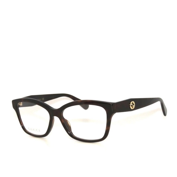 Gucci GG0798O 002 53 0798O Havana Eyeglasses 0798